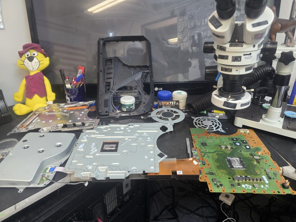 Board-level game console repair in Virginia Beach at iFix 757