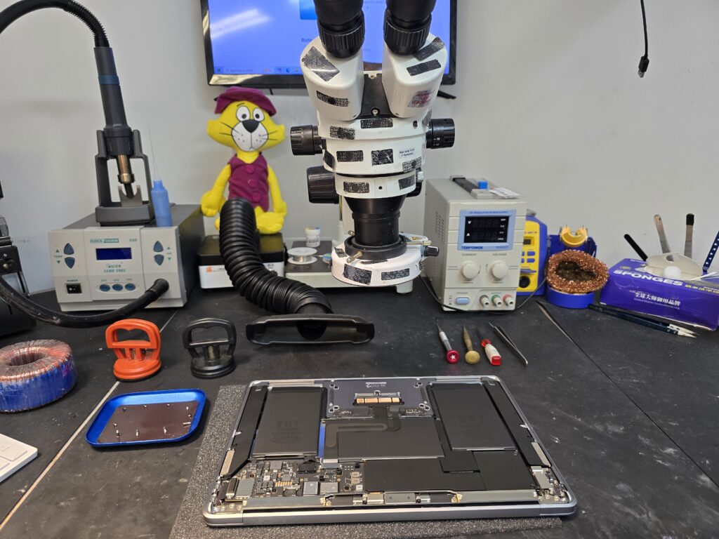 MacBook board level micro soldering in Virginia Beach
