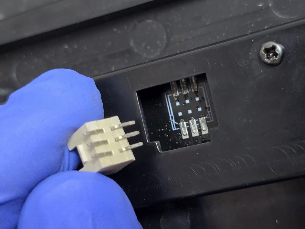 Customer damaged fan connector on PS5 , picture before repair microsoldering at iFix 757 in Virginia Beach